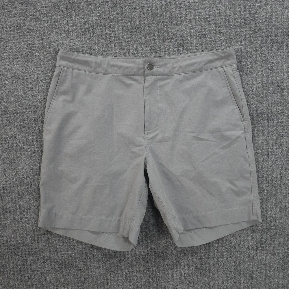 Faherty Shorts Mens 34 Gray All Day 2.0 Stretch Hybrid Quick Dry Preppy Prep